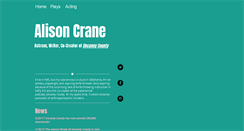Desktop Screenshot of alisoncrane.com